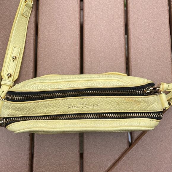 Marc Jacobs The SoftShot 17 Colorblock Camera Bag Yellow Leather - Picture 3 of 11